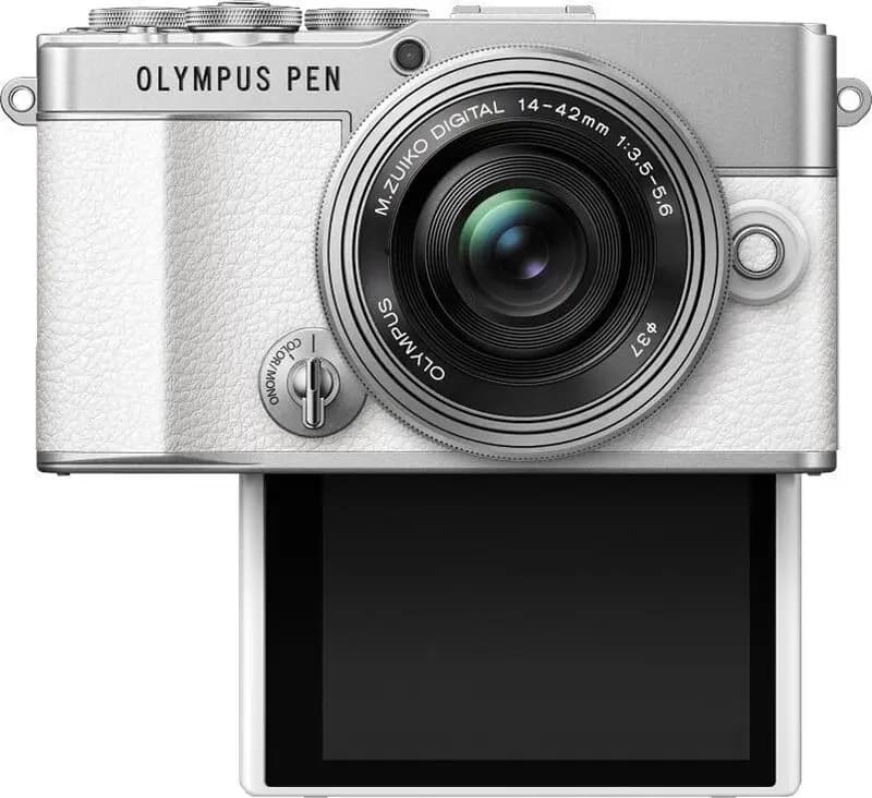 Olympus PEN E-P7 + 14-42mm and 40-150mm (White) - фото 3