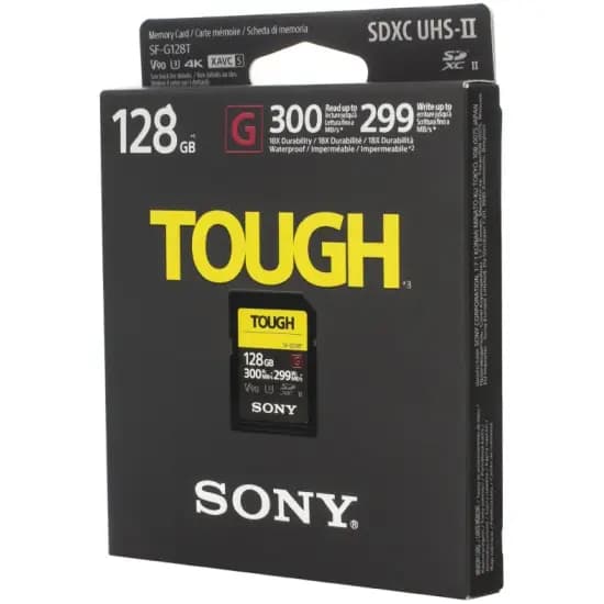 Sony 128GB SF-G Tough Series UHS-II SDXC Memory Card (SF-G128) - фото 2