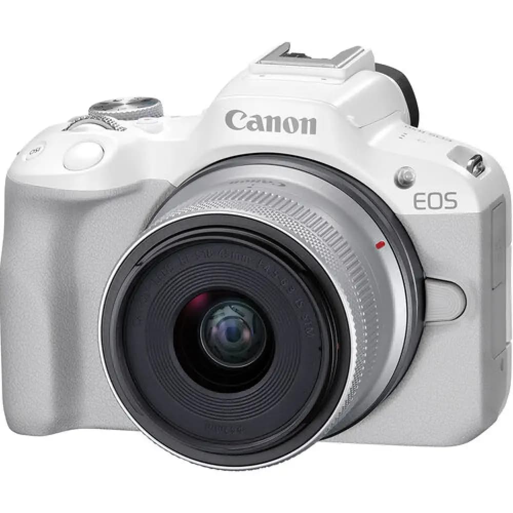 Canon R50 + RF-S18-45mm f/4.5-6.3 IS STM (White) - фото 2