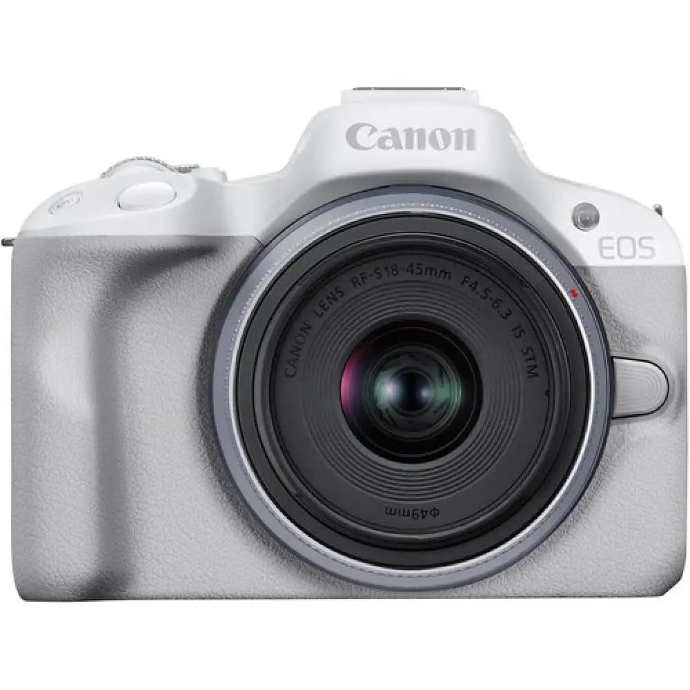 Canon R50 + RF-S18-45mm f/4.5-6.3 IS STM (White)